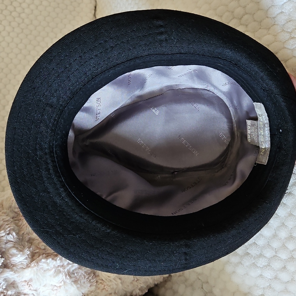 Stetson Stylish Black Fedora Hat - Picture 6 of 16